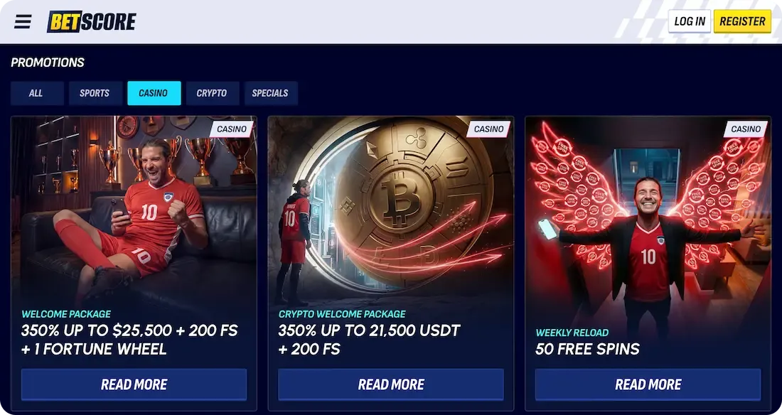 betscore casino bonus sport
