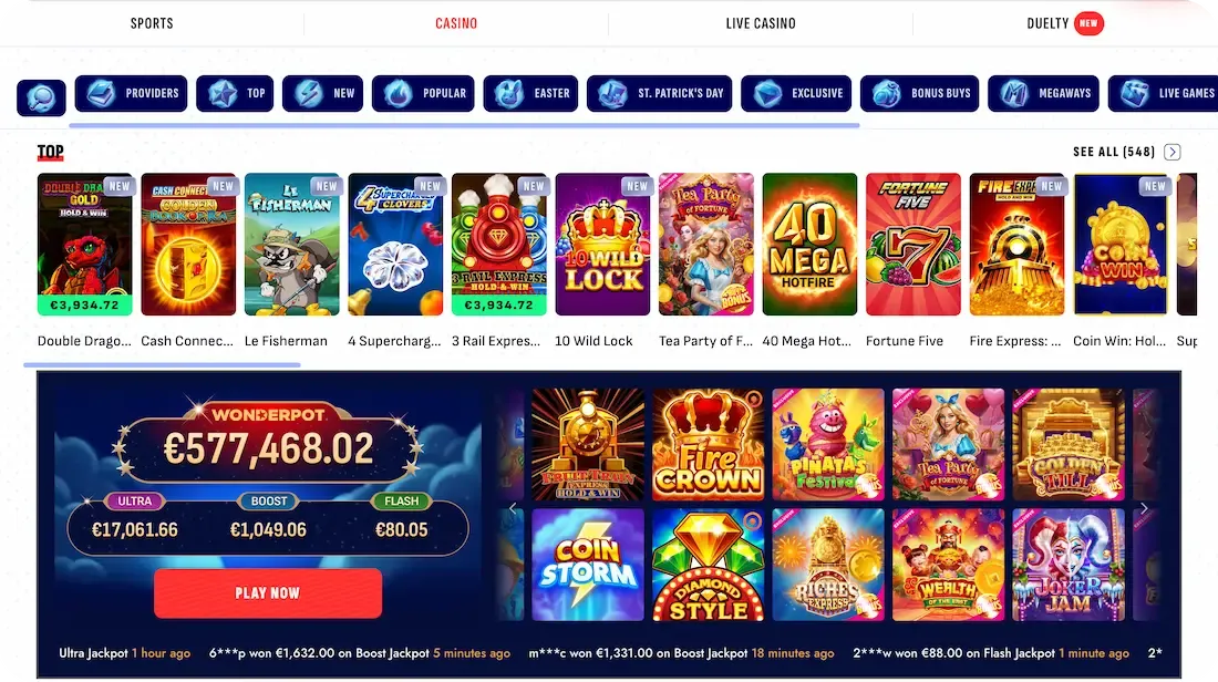 betscore casino games